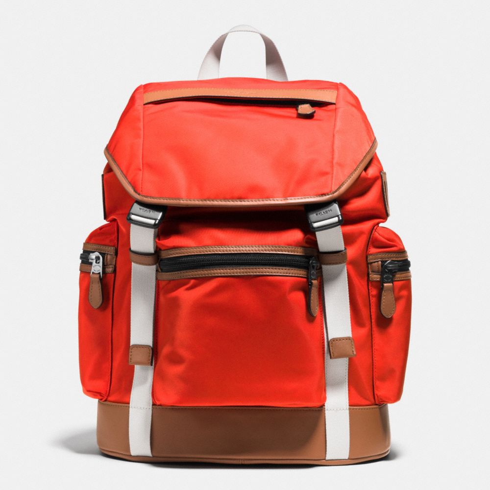 COACH TREK PACK IN NYLON - ORANGE - f71884