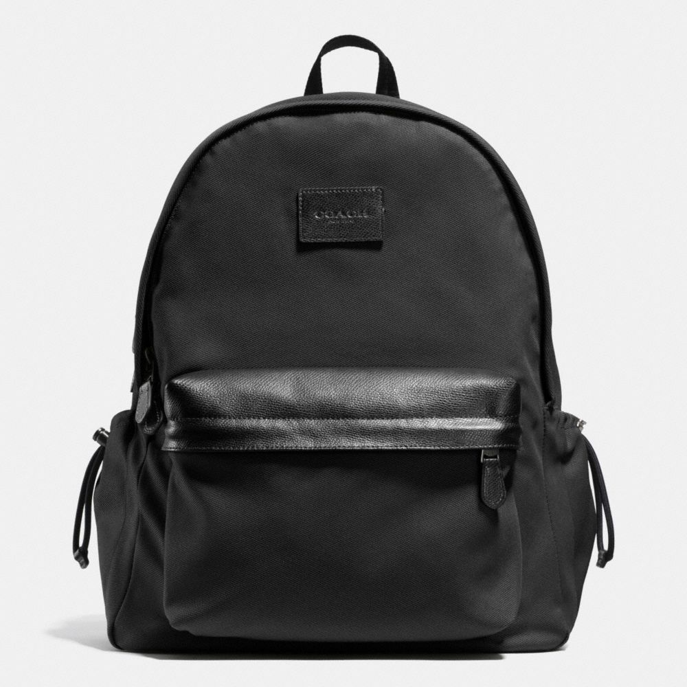 COACH F71936 Campus Backpack In Nylon ANTIQUE NICKEL/BLACK