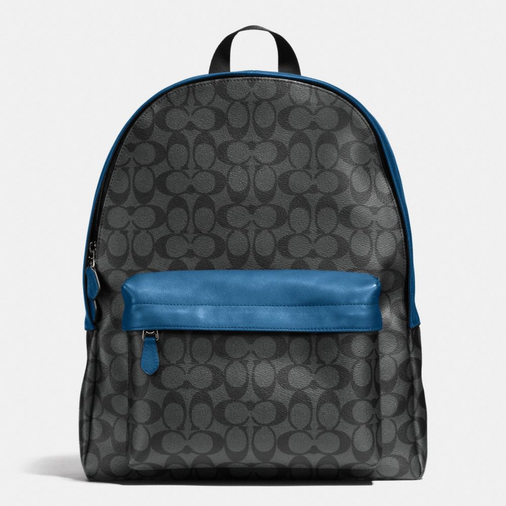 COACH CAMPUS BACKPACK IN SIGNATURE - CHARCOAL/DENIM - f71973