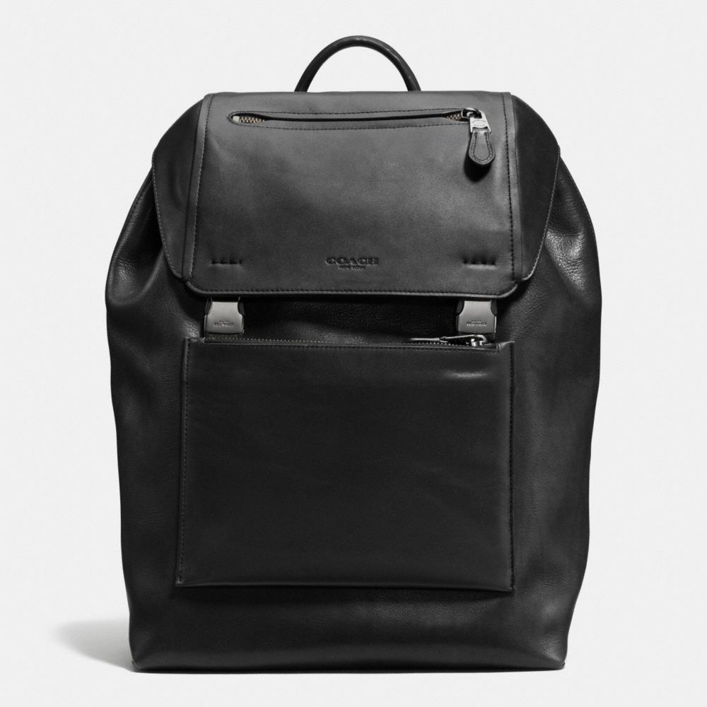 MANHATTAN BACKPACK - F71989 - BLACK/BLACK ANTIQUE NICKEL