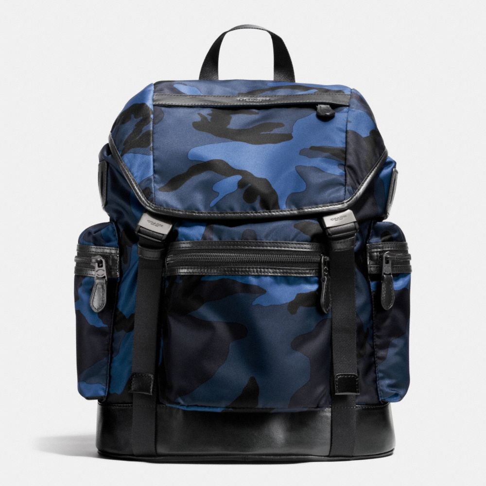 TREK PACK IN PRINTED NYLON - BLUE CAMO - COACH F72036