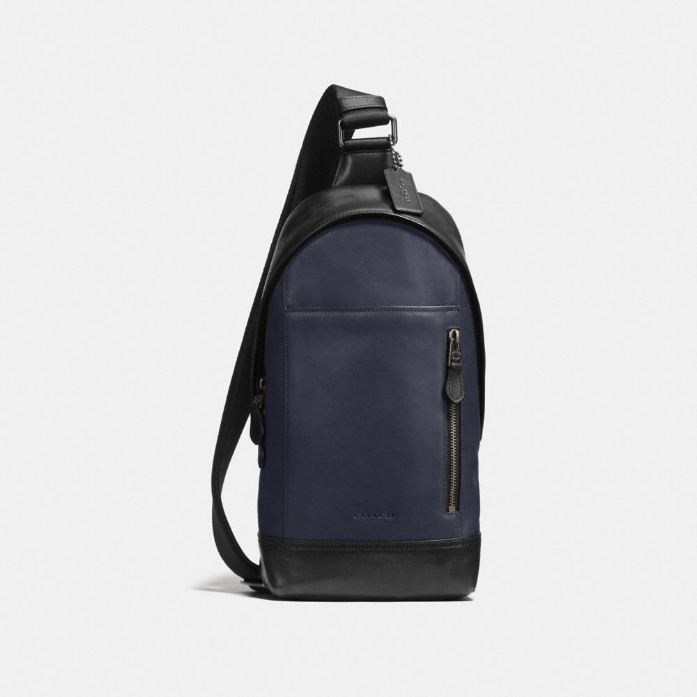 MANHATTAN SLING PACK - F72096 - MIDNIGHT/BLACK/BLACK ANTIQUE NICKEL