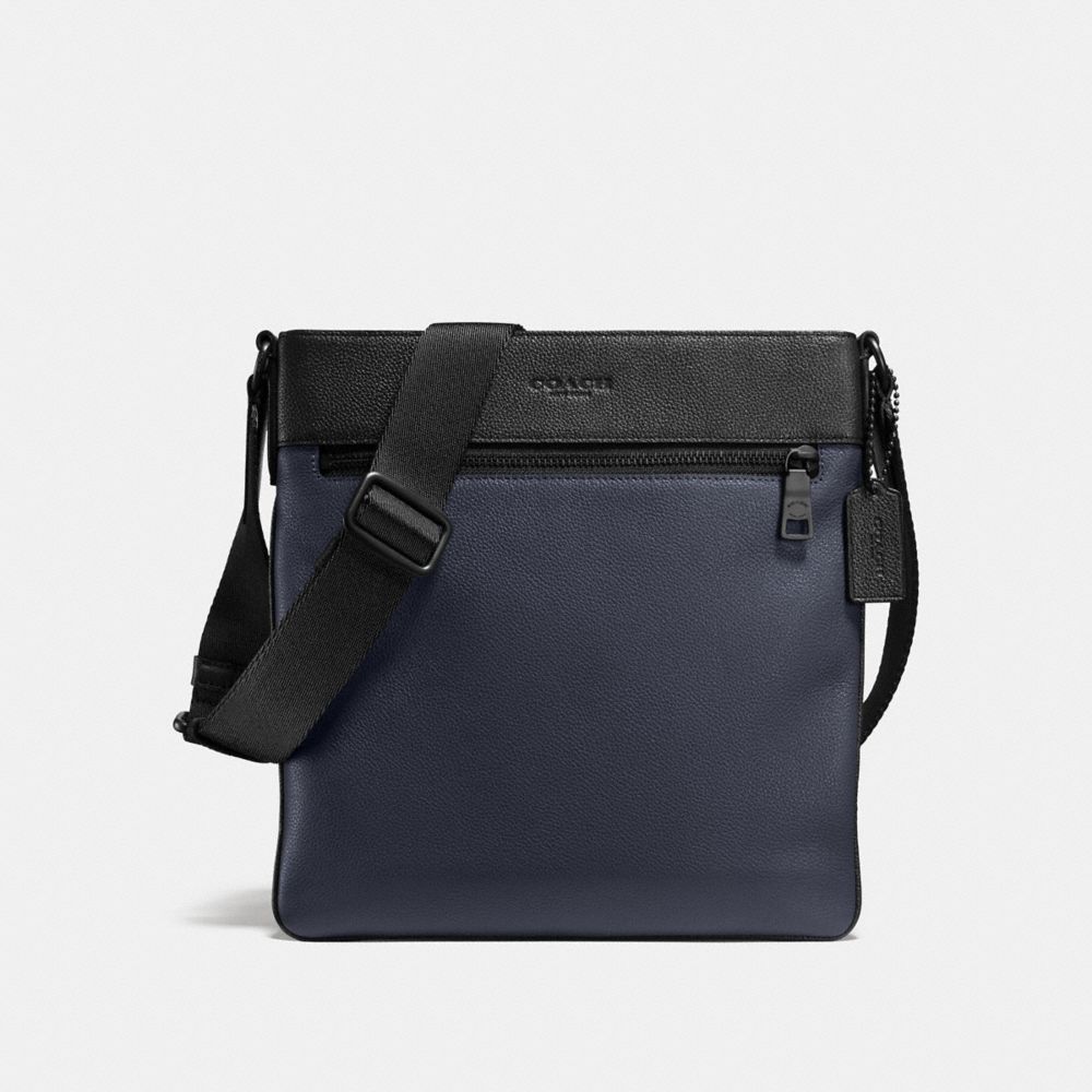 COACH F72101 BOWERY CROSSBODY MIDNIGHT NAVY/BLACK/BLACK ANTIQUE NICKEL