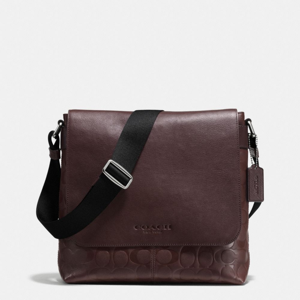 COACH SULLIVAN SMALL MESSENGER IN SIGNATURE - MAHOGANY - F72110