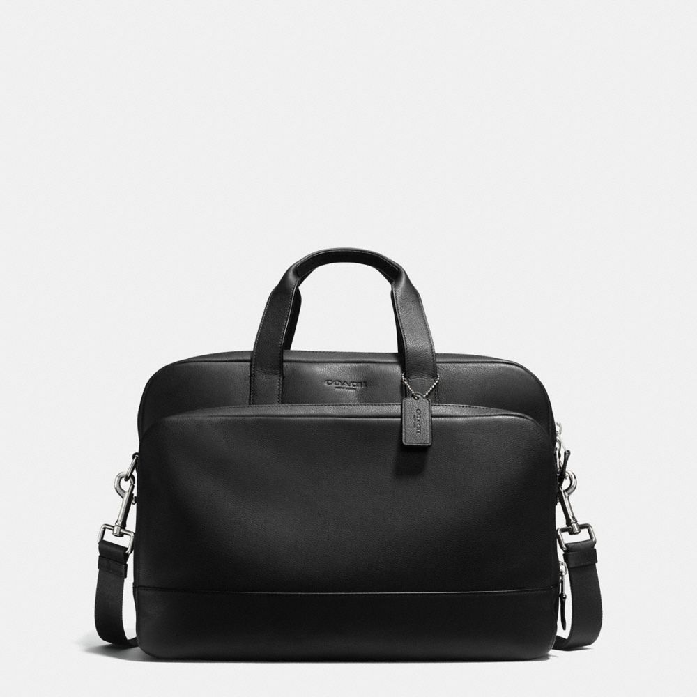 COACH F72224 - HAMILTON 24 HOUR COMMUTER IN SMOOTH LEATHER BLACK