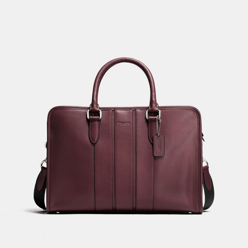 BOND BRIEF IN SMOOTH LEATHER - OXBLOOD - COACH F72309