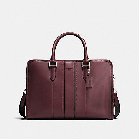 COACH BOND BRIEF IN SMOOTH LEATHER - OXBLOOD - f72309