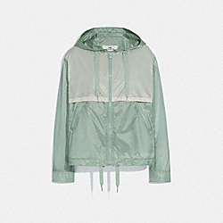 COACH F72437 Colorblock Windbreaker SEAFOAM CREAM