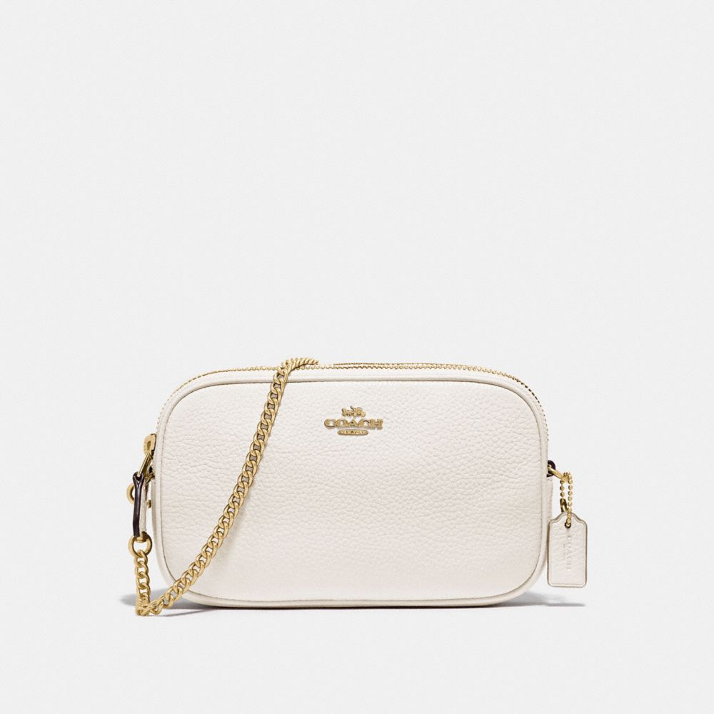 COACH F72490 - CROSSBODY POUCH CHALK/GOLD