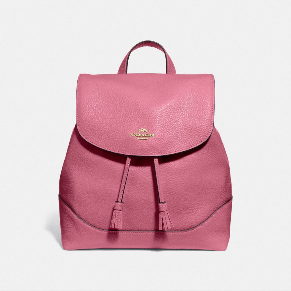 COACH ELLE BACKPACK - ROUGE/GOLD - F72645