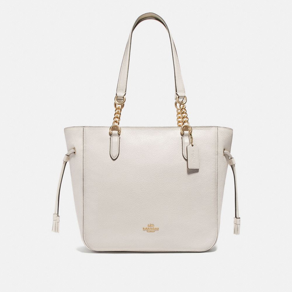 COACH F72650 Elle Chain Tote CHALK/IMITATION GOLD