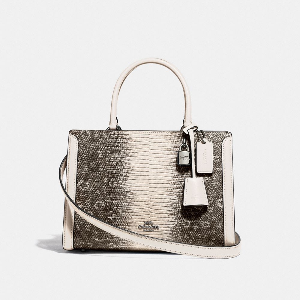 COACH F72664 Small Zoe Carryall CHALK/SILVER