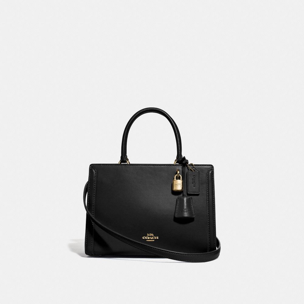 SMALL ZOE CARRYALL - F72667 - BLACK/GOLD