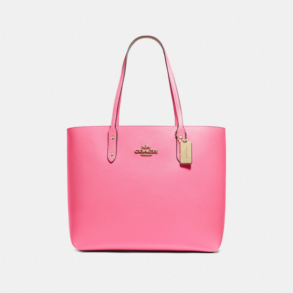 COACH TOWN TOTE - PINK RUBY/IMITATION GOLD - F72673