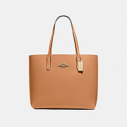 TOWN TOTE - LIGHT SADDLE/IMITATION GOLD - COACH F72673