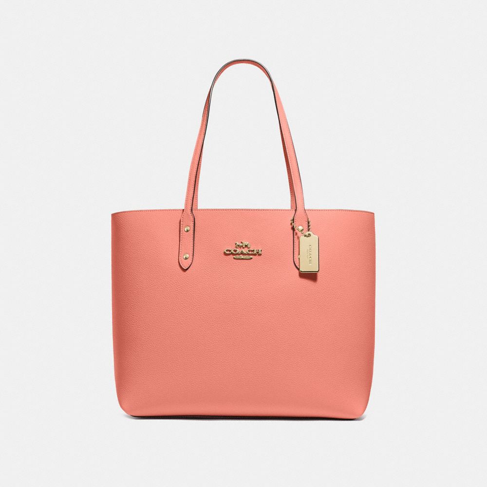 COACH F72673 TOWN TOTE LIGHT CORAL/IMITATION GOLD