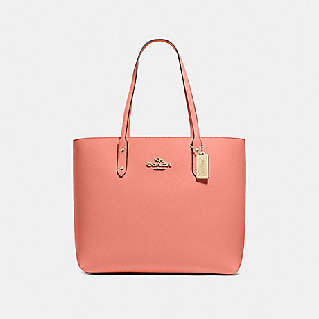 COACH TOWN TOTE - LIGHT CORAL/IMITATION GOLD - F72673