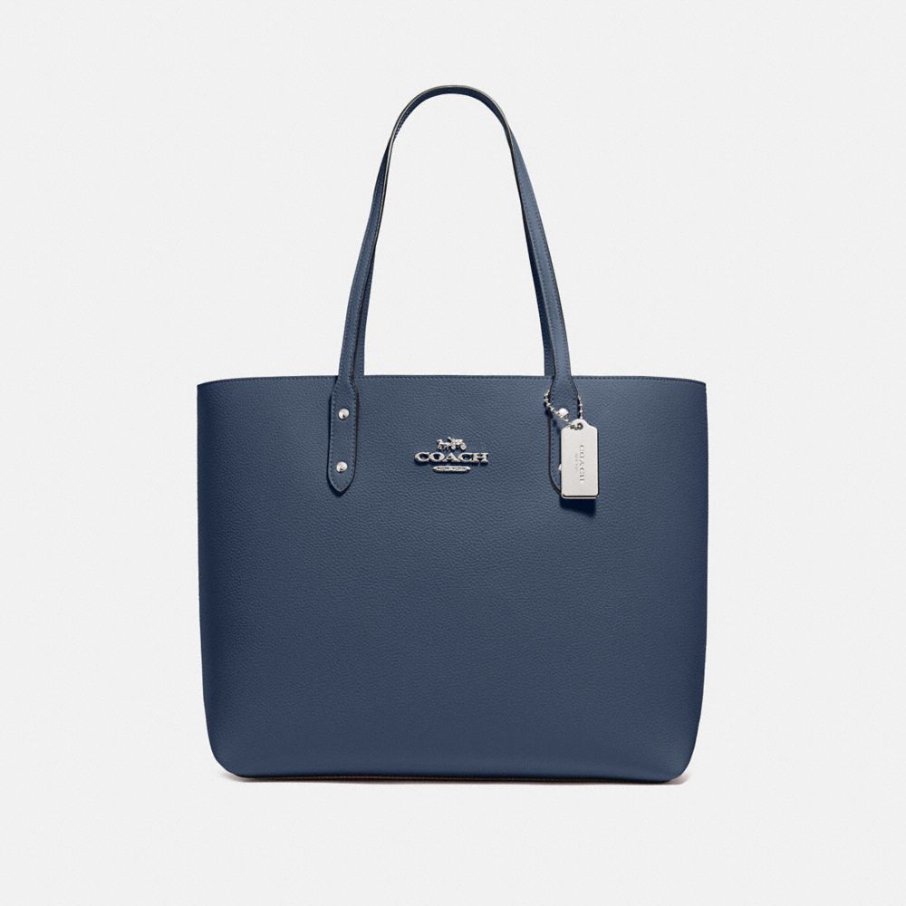 COACH TOWN TOTE - DENIM/SILVER - F72673