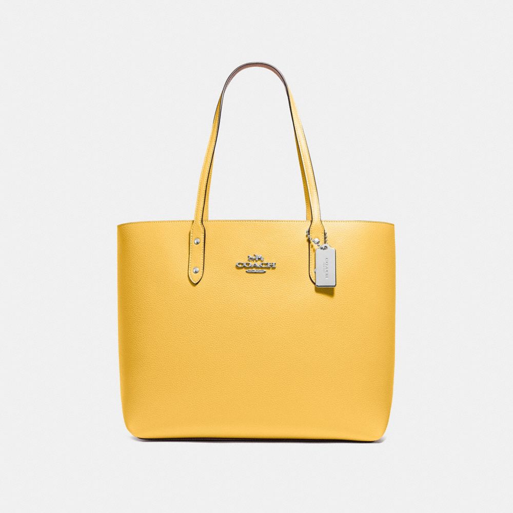 TOWN TOTE - F72673 - SUNFLOWER/SILVER