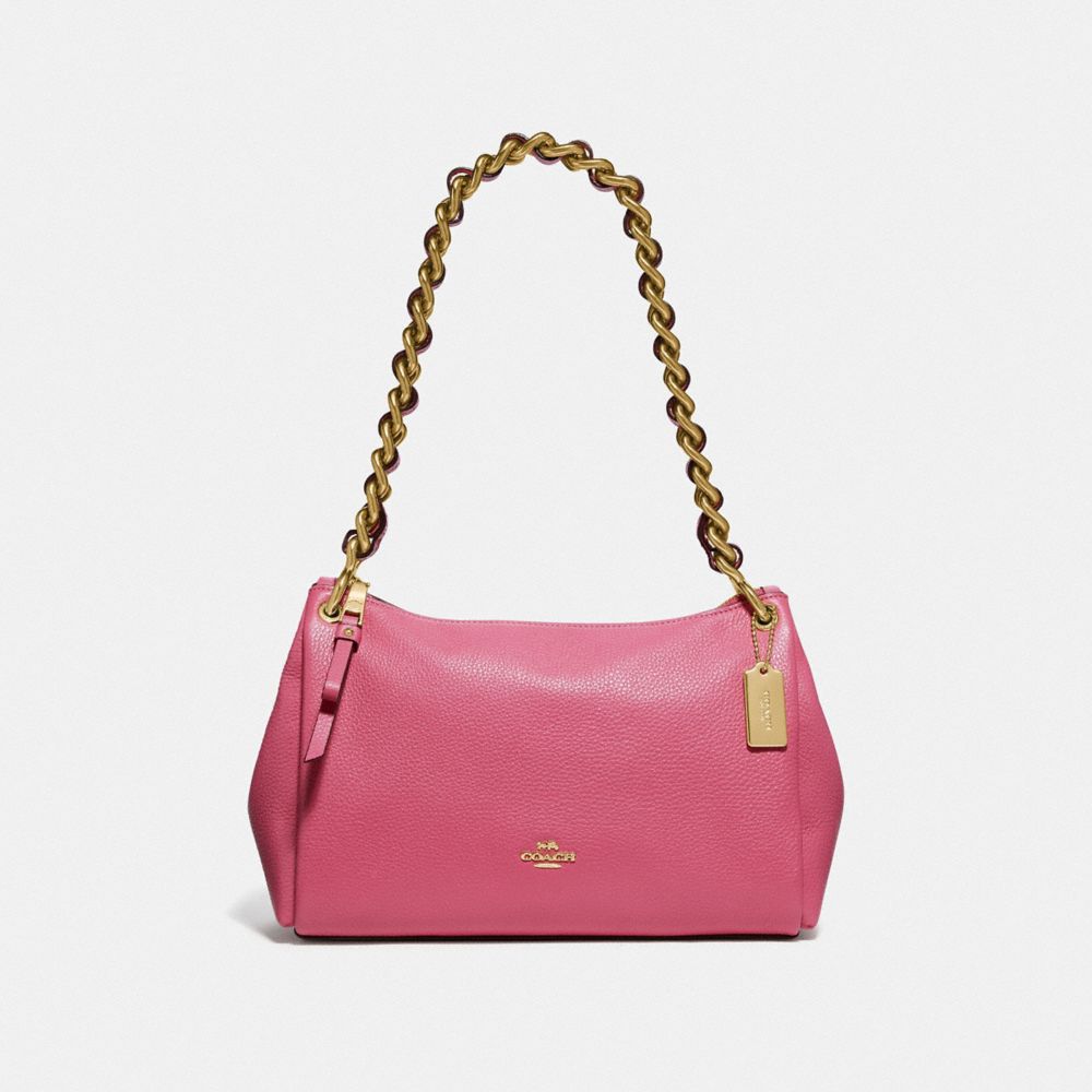 COACH F72700 Small Mia Shoulder Bag PINK RUBY/GOLD