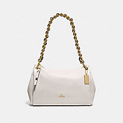 SMALL MIA SHOULDER BAG - F72700 - CHALK/GOLD