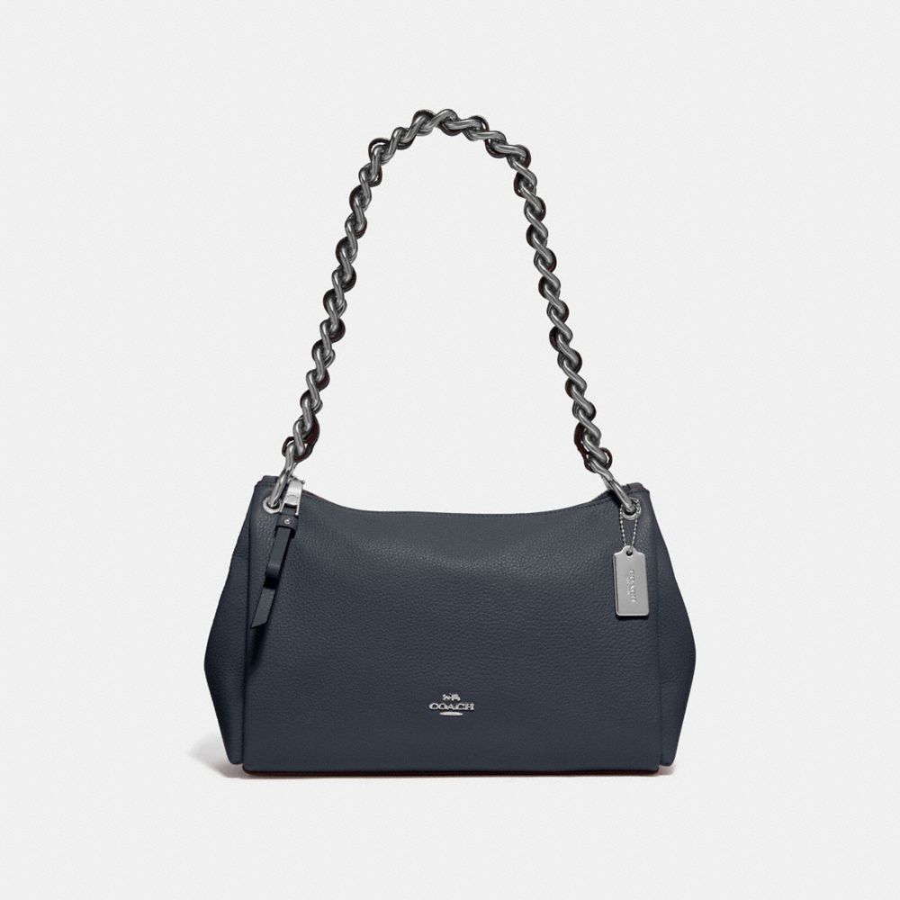 COACH F72700 - SMALL MIA SHOULDER BAG MIDNIGHT/SILVER