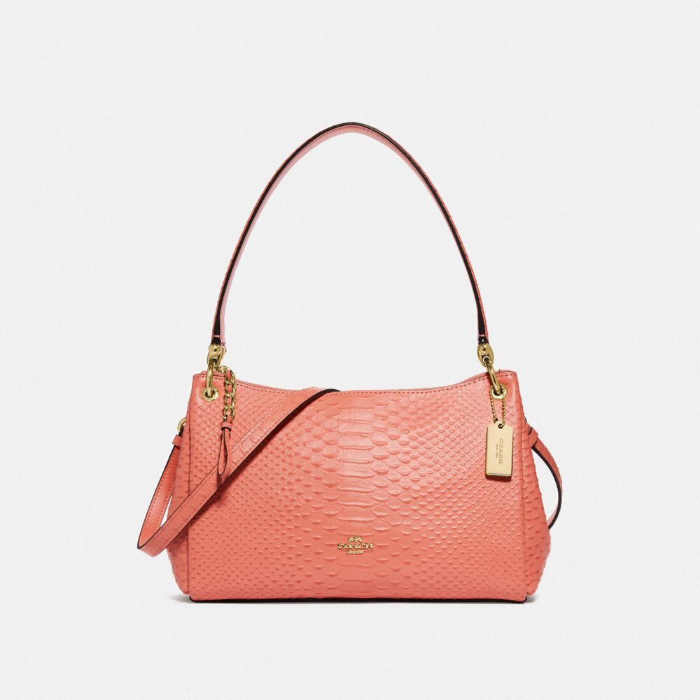 coral coach purse