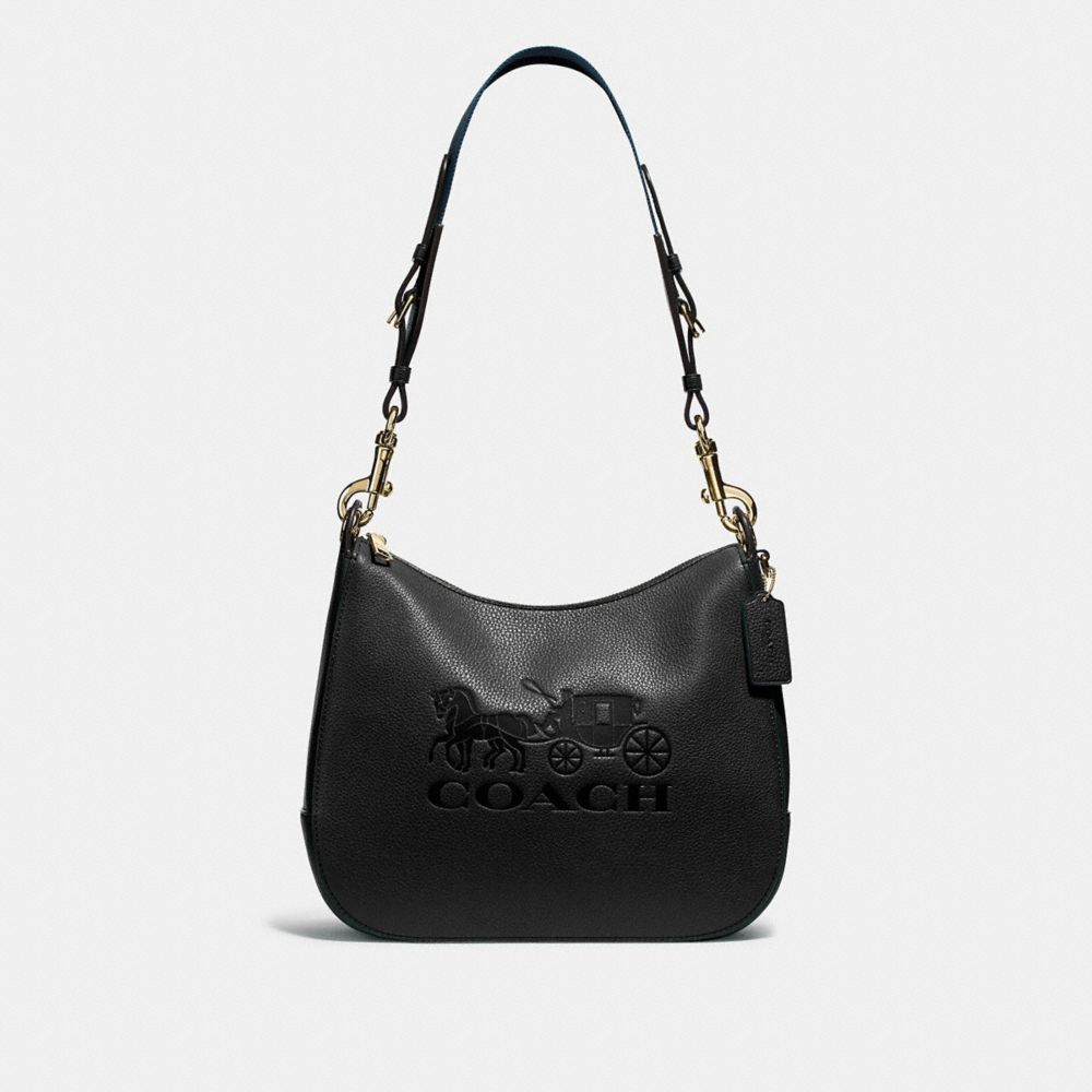 COACH F72702 JES HOBO BLACK/GOLD