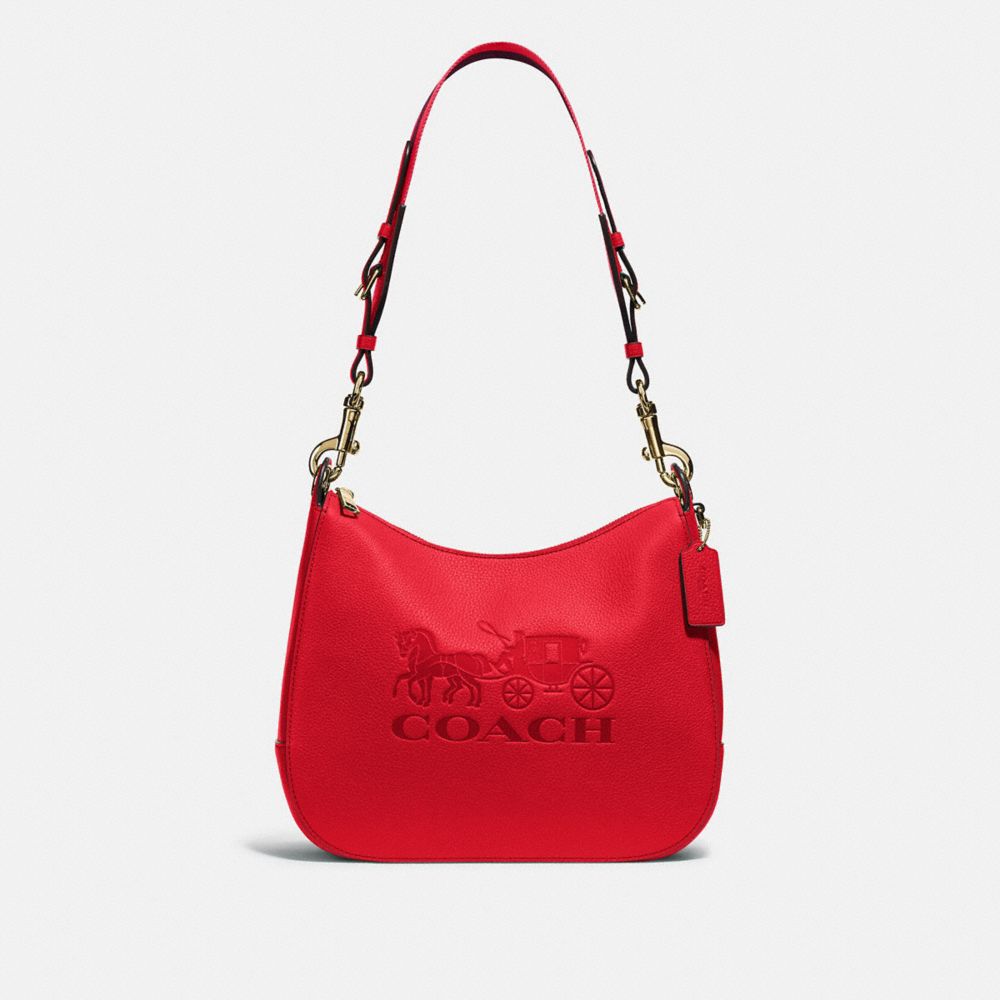 COACH F72702 JES HOBO IM/BRIGHT RED