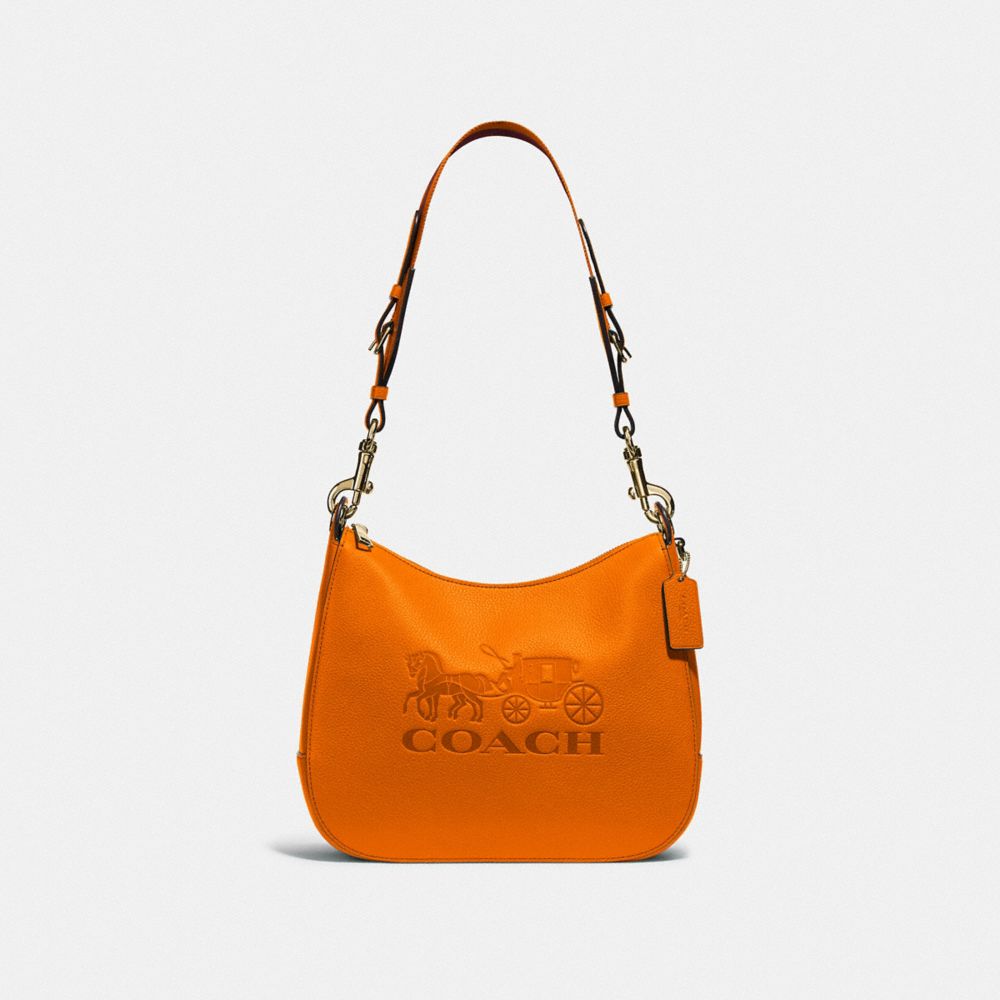 COACH F72702 JES HOBO DARK ORANGE/IMITATION GOLD