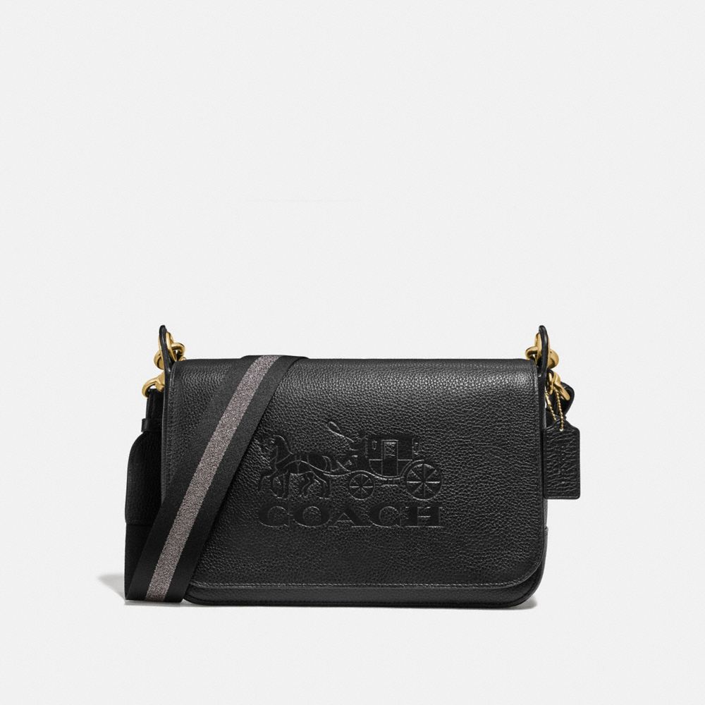 COACH F72703 JES MESSENGER BLACK/GOLD