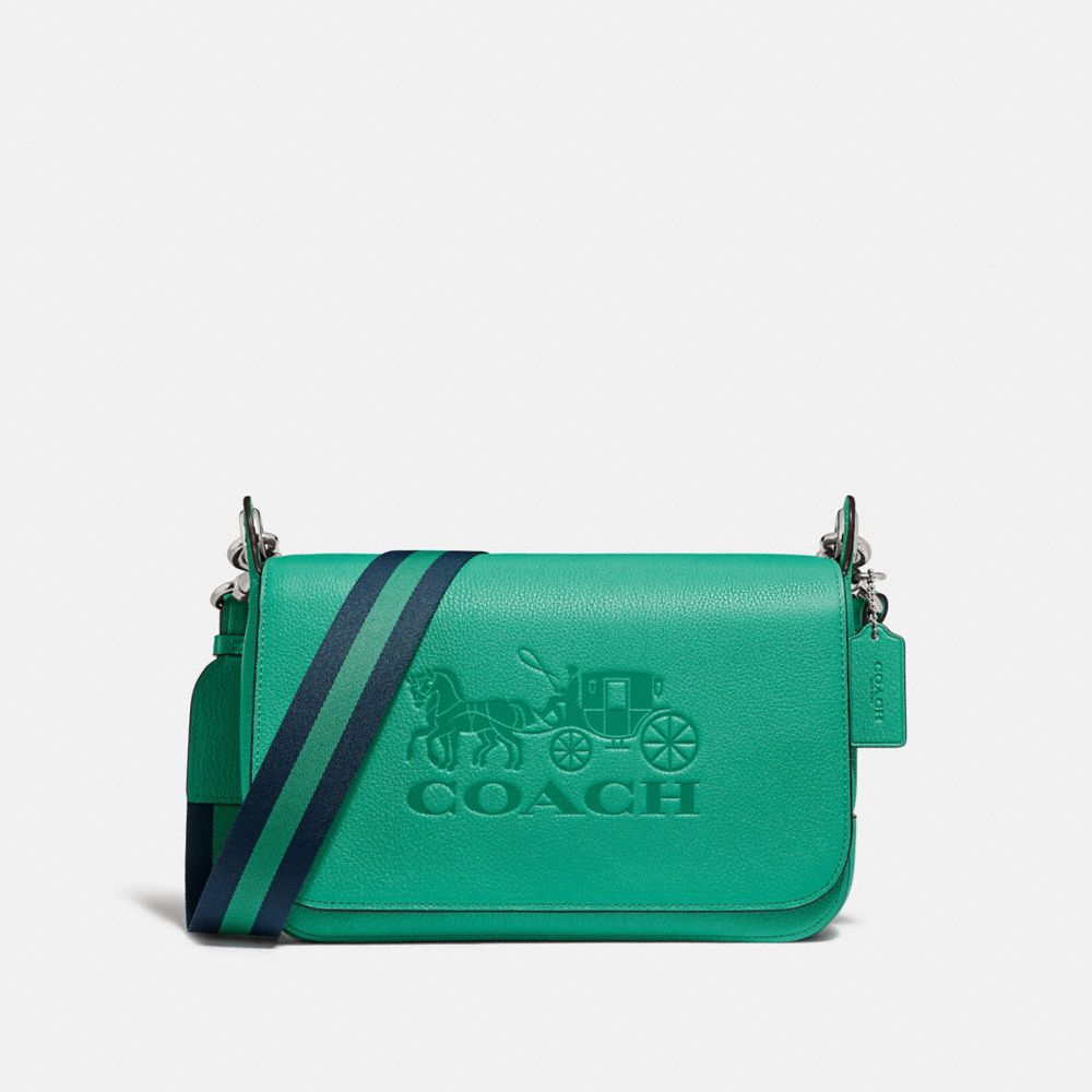 COACH JES MESSENGER - GREEN/SILVER - F72703