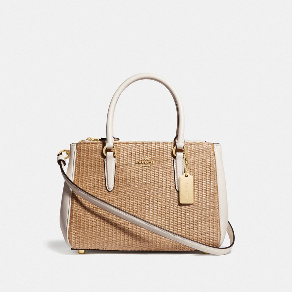 COACH F72708 MINI SURREY CARRYALL NATURAL CHALK/GOLD