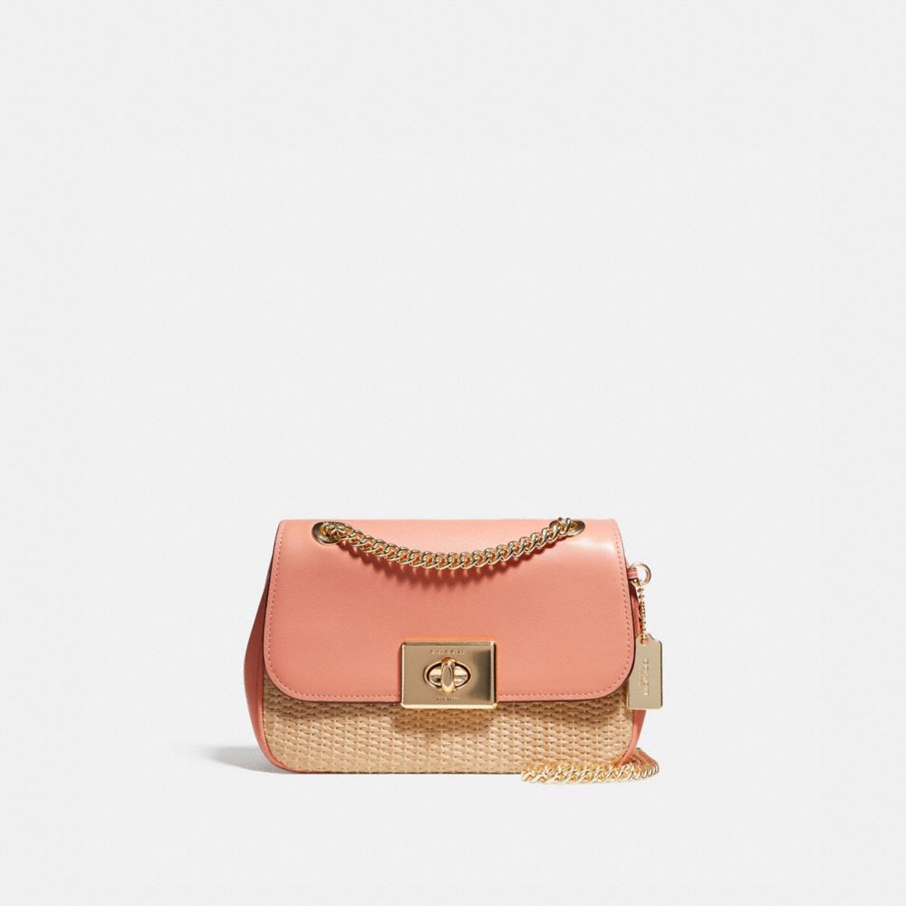 MINI CASSIDY CROSSBODY - NATURAL LIGHT CORAL/GOLD - COACH F72709