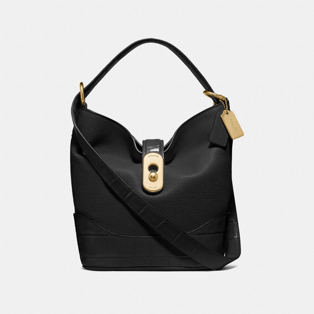 COACH AMBER DUFFLE - BLACK/GOLD - F72808