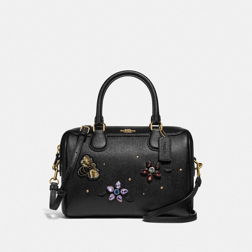 MINI BENNETT SATCHEL WITH GEMSTONES - BLACK/MULTI/GOLD - COACH F72829