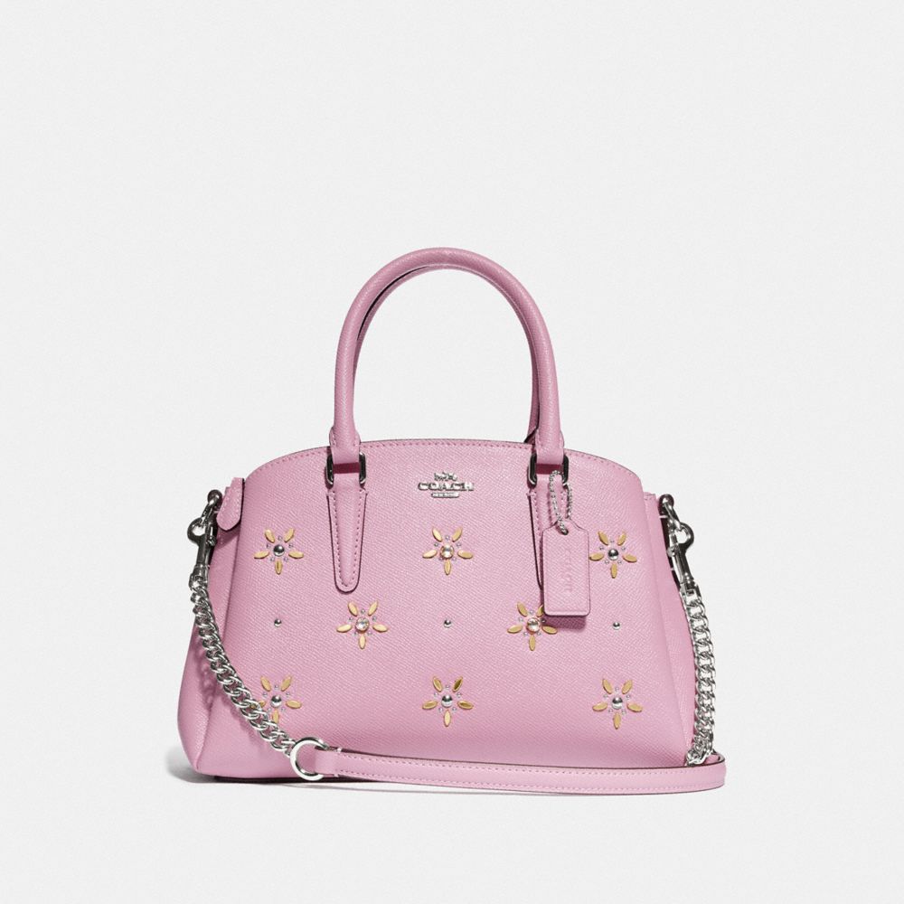 MINI SAGE CARRYALL WITH ALLOVER STUDS - F72833 - TULIP