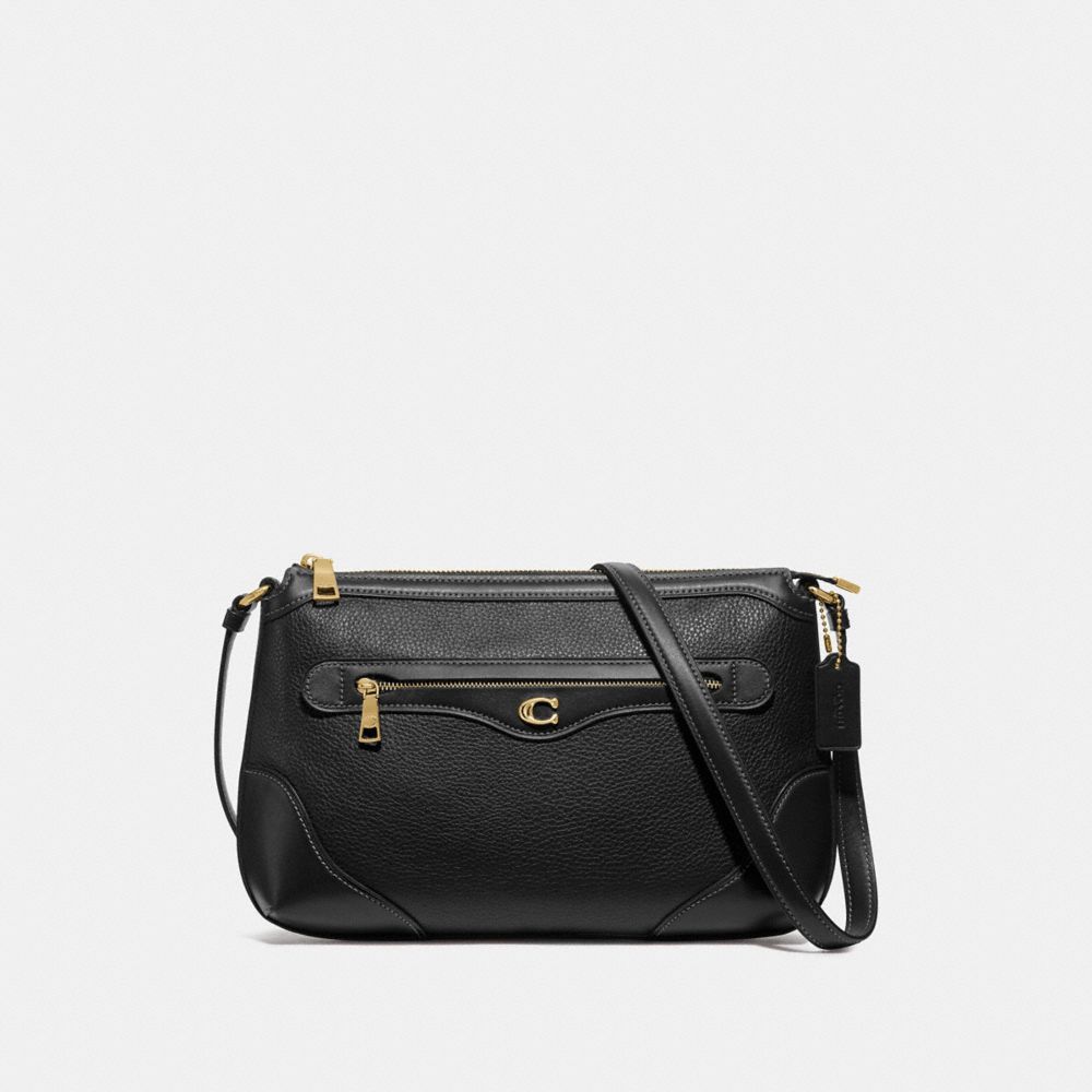 COACH IVIE MESSENGER - BLACK/GOLD - F72839