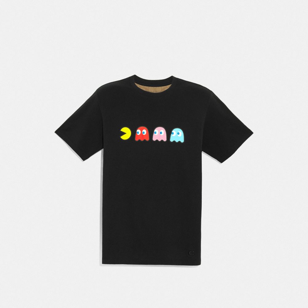 COACH F72882 PAC-MAN GHOST T-SHIRT BLACK