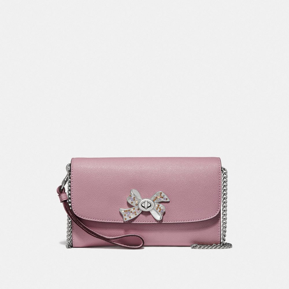 CHAIN CROSSBODY WITH BOW TURNLOCK - TULIP - COACH F72903