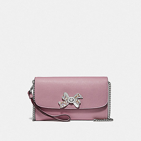 COACH CHAIN CROSSBODY WITH BOW TURNLOCK - TULIP - F72903