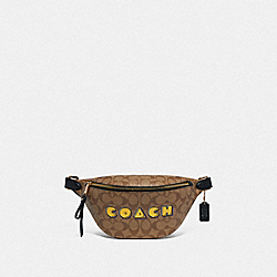 COACH BELT BAG IN SIGNATURE CANVAS WITH PAC-MAN COACH PRINT - KHAKI MULTI /GOLD - F72910