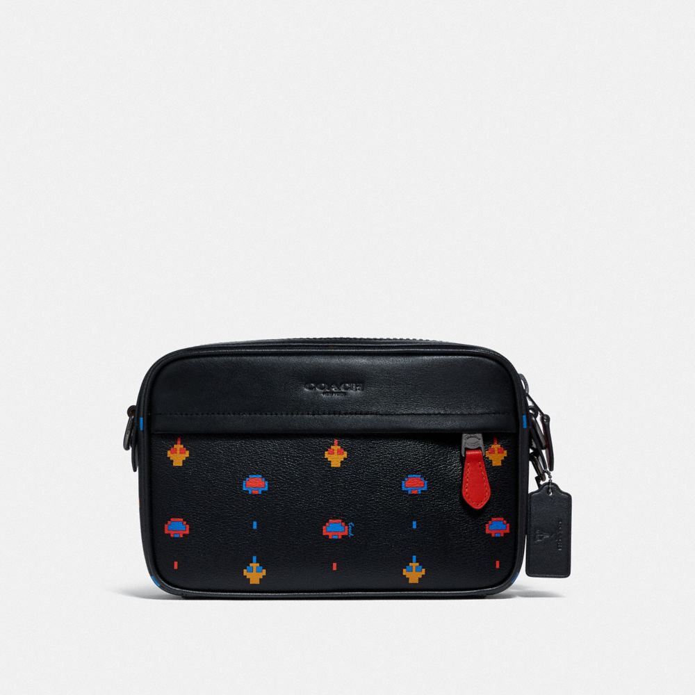 GRAHAM CROSSBODY WITH ALLOVER ATARI PRINT - BLACK MULTI/BLACK ANTIQUE NICKEL - COACH F72919