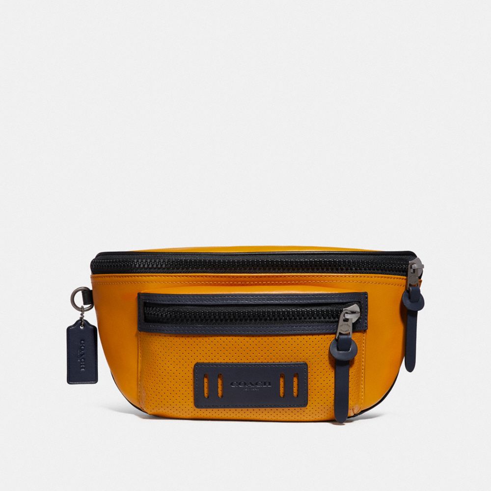 COACH F72941 Terrain Belt Bag In Colorblock MARIGOLD/BLACK ANTIQUE NICKEL