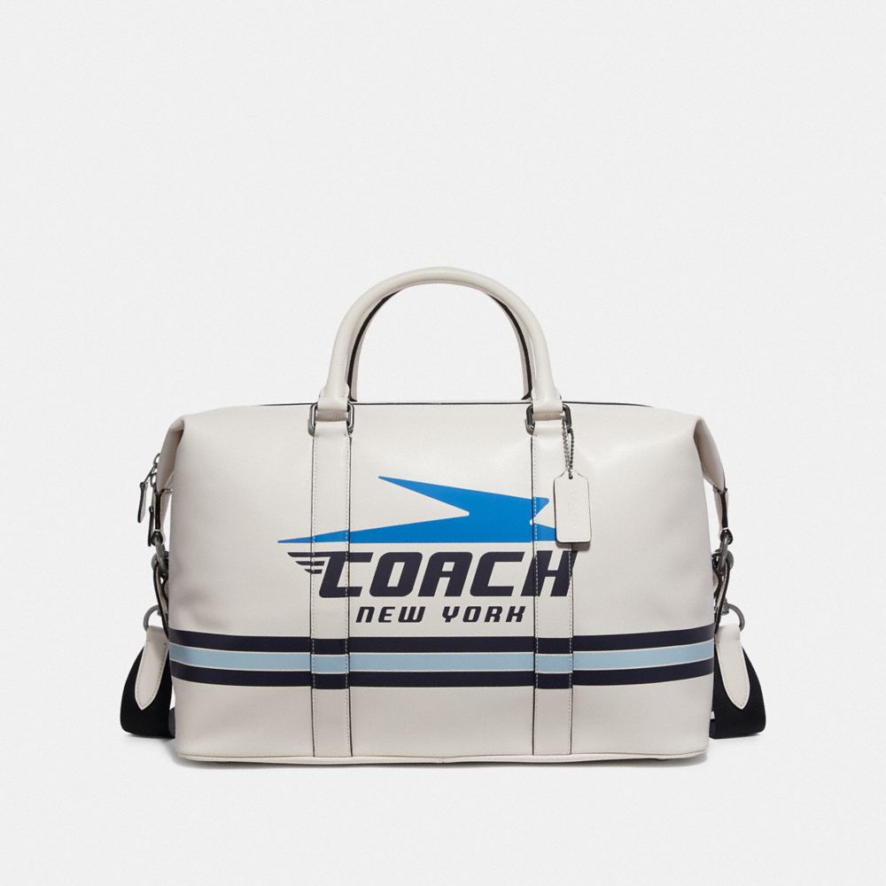 VOYAGER BAG WITH VINTAGE COACH MOTIF - CHALK - COACH F72950