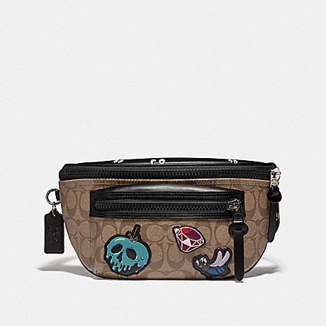 COACH F72952 DISNEY X COACH TERRAIN BELT BAG IN SIGNATURE CANVAS WITH SNOW WHITE AND THE SEVEN DWARFS PATCHES TAN