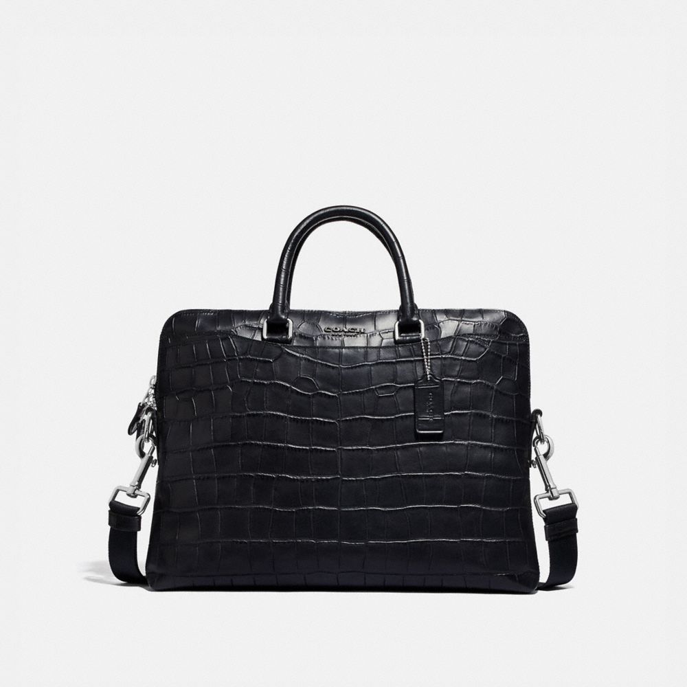 COACH BECKETT PORTFOLIO BRIEF - BLACK/NICKEL - F72970