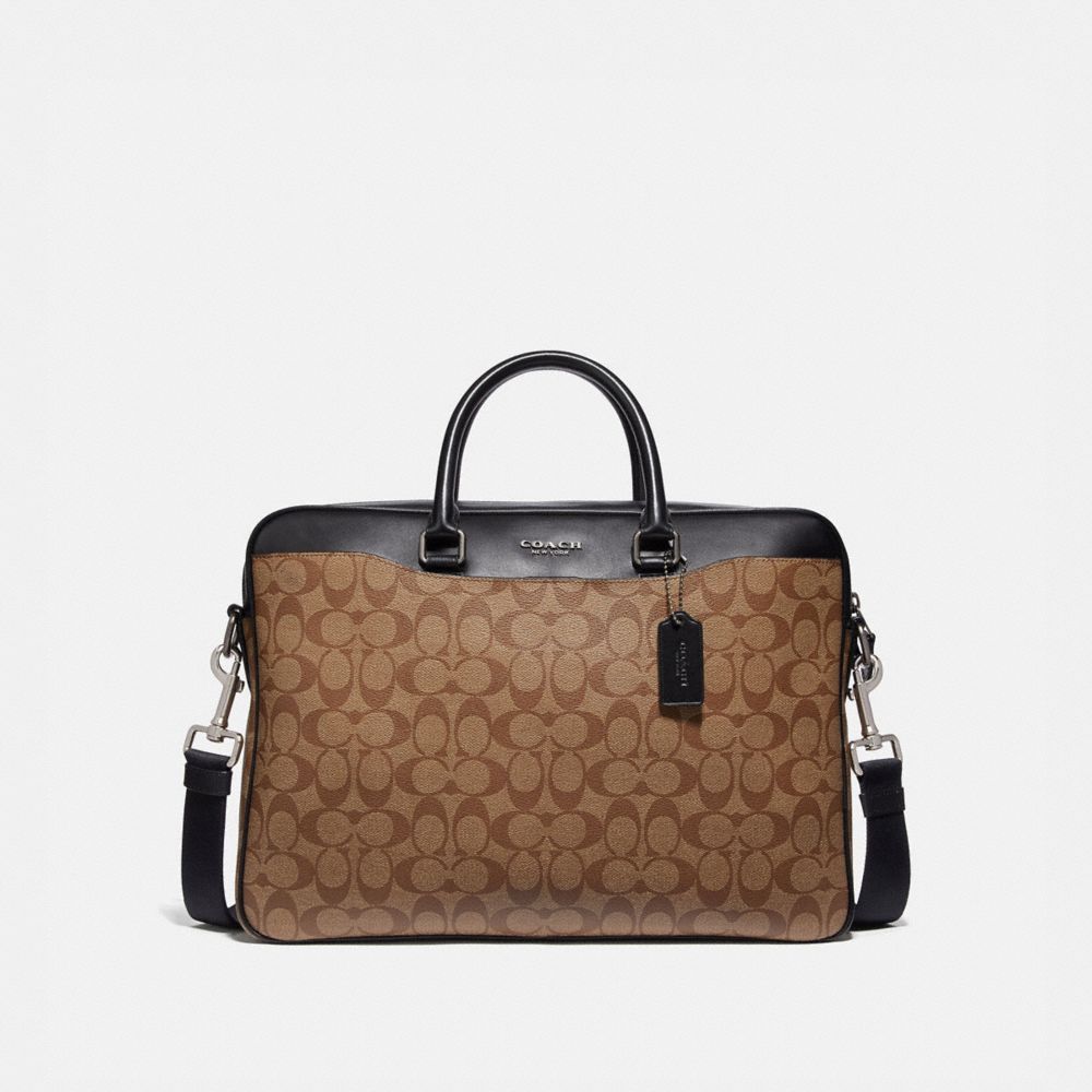 graham backpack in colorblock signature canvas