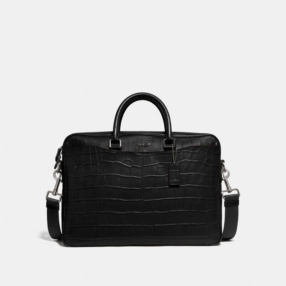 COACH F72980 BECKETT SLIM BRIEF BLACK