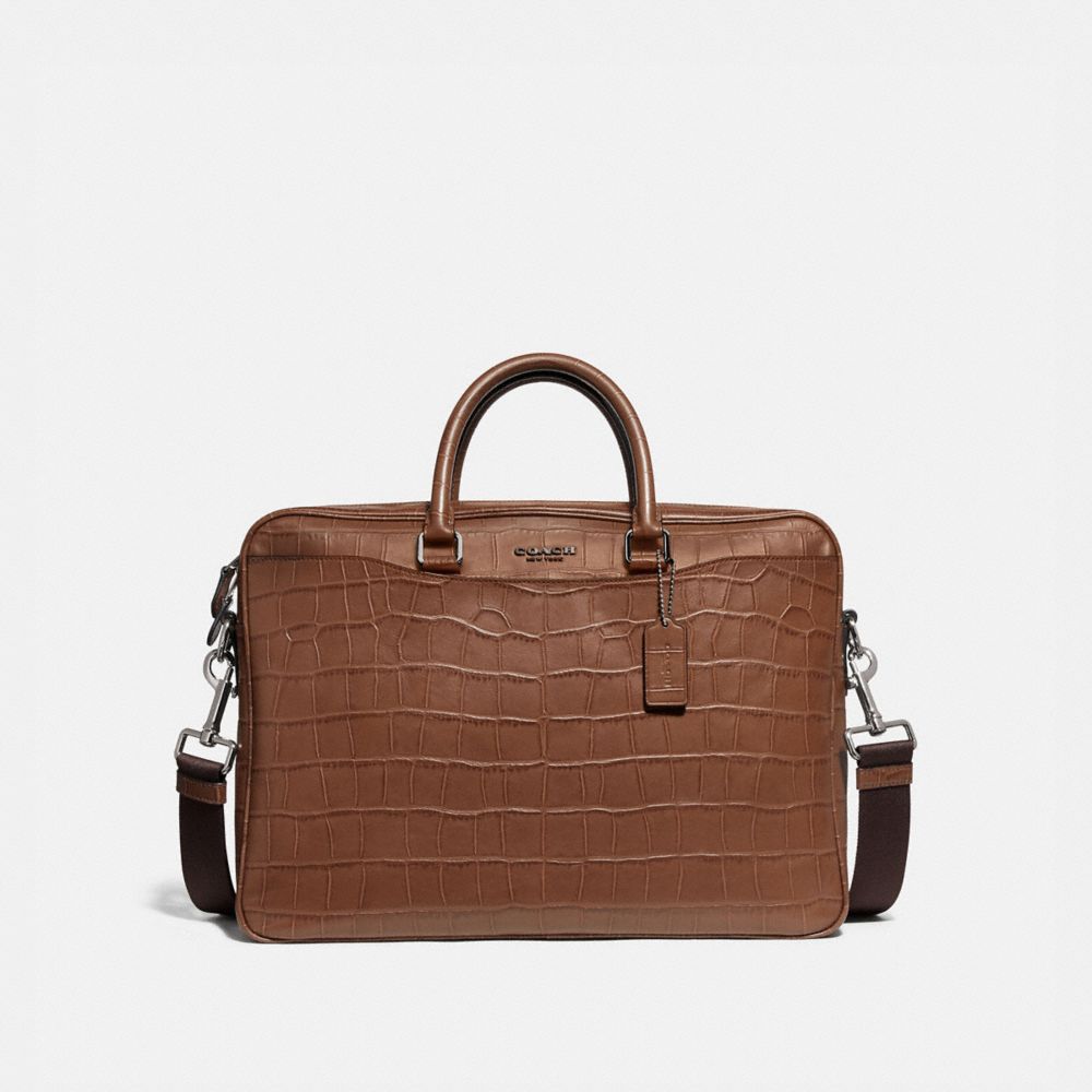 COACH BECKETT SLIM BRIEF - SADDLE - F72980